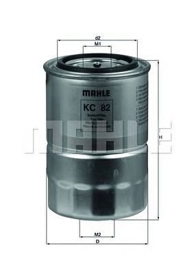 MAHLE kc82d -  Фильтр топливный