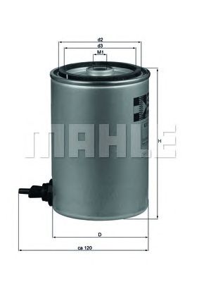 MAHLE kc87d -  Топливный фильтр