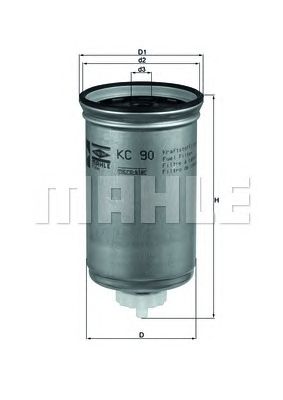 MAHLE kc90 -  Топливный фильтр