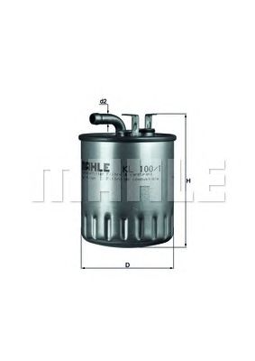 MAHLE kl1001 -  Топливный фильтр