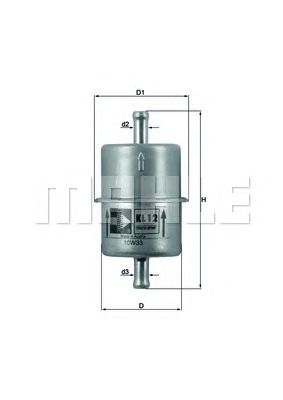 MAHLE kl12of -  Топливный фильтр