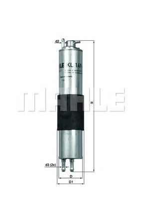 MAHLE kl149 -  Топливный фильтр