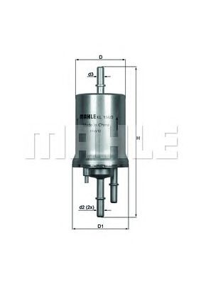 MAHLE kl1563 -  Топливный фильтр