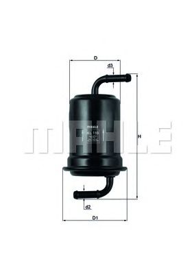 MAHLE kl159 -  Топливный фильтр