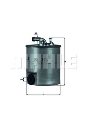 MAHLE kl174 -  Топливный фильтр