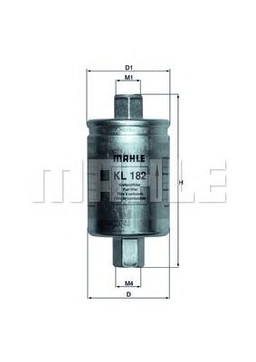 MAHLE kl182 -  Топливный фильтр