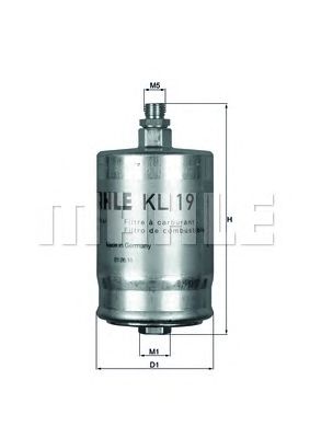 MAHLE kl19 -  Топливный фильтр