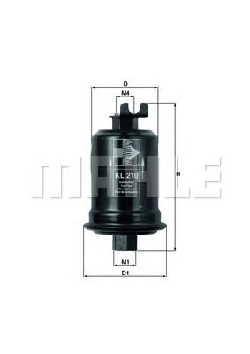 MAHLE kl210 -  Топливный фильтр