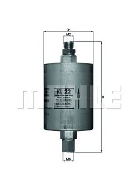 MAHLE kl22 -  Топливный фильтр