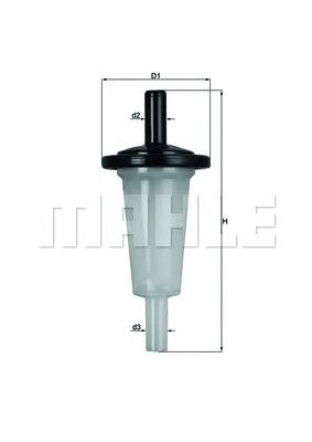 MAHLE kl23of -  Топливный фильтр