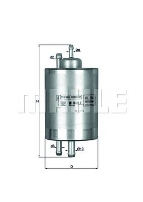 MAHLE kl254 -  Топливный фильтр