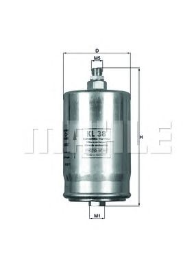 MAHLE kl38 -  Топливный фильтр