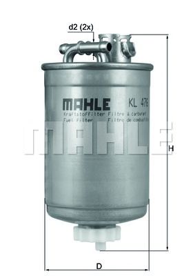 MAHLE kl476d -  Фильтр топливный