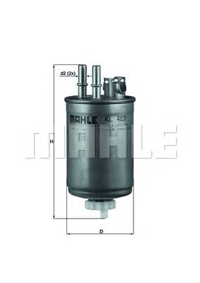 MAHLE kl483 -  Топливный фильтр