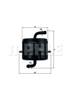 MAHLE kl521 -  Топливный фильтр