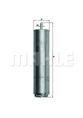 MAHLE kl579d -  Топливный фильтр