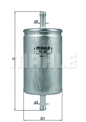 MAHLE kl60 -  Топливный фильтр