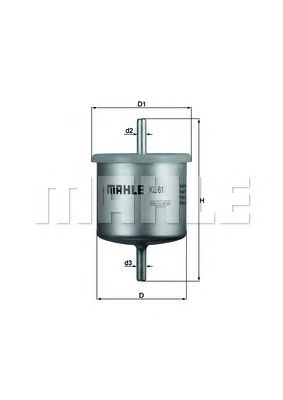 MAHLE kl61 -  Топливный фильтр