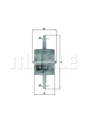 MAHLE kl63of -  Топливный фильтр
