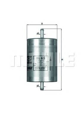 MAHLE kl65 -  Топливный фильтр