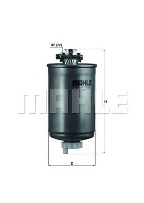 MAHLE kl75 -  Топливный фильтр