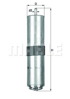 MAHLE kl763d -  Топливный фильтр