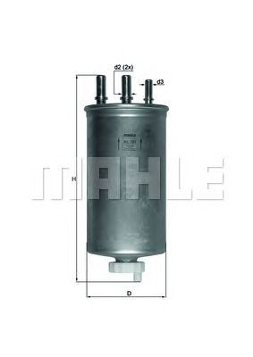 MAHLE kl781 -  Топливный фильтр