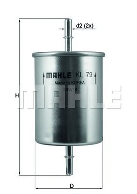 MAHLE kl79 -  Топливный фильтр