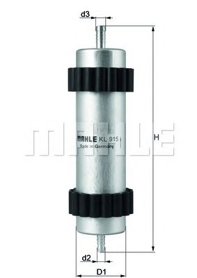 MAHLE kl915 -  Топливный фильтр