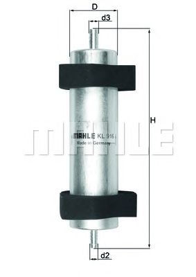 MAHLE kl916 -  Топливный фильтр