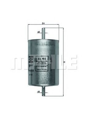 MAHLE kl95 -  Топливный фильтр