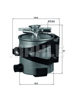 MAHLE klh4422 -  Топливный фильтр