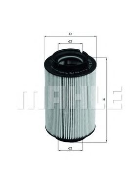MAHLE kx178d -  Топливный фильтр