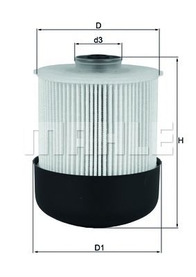 MAHLE kx33826d -  Фильтр топливный