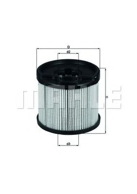 MAHLE kx87d -  Топливный фильтр