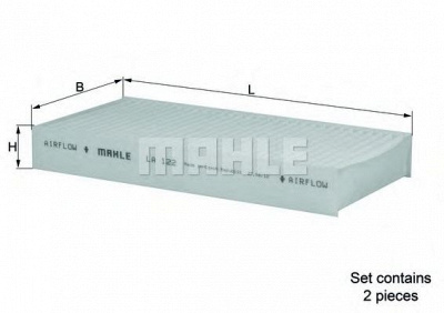 MAHLE la122s -  Фильтр воздуха в салоне
