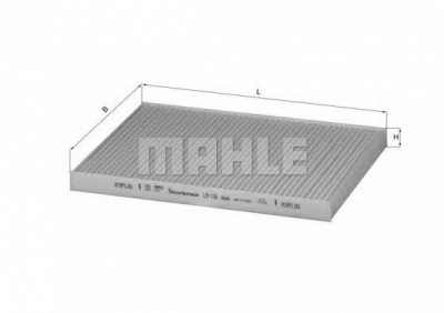 MAHLE la126 -  Фильтр воздуха в салоне