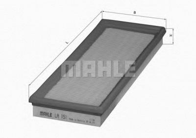 MAHLE la151 -  Фильтр воздуха в салоне