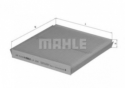 MAHLE la234 -  Фильтр воздуха в салоне