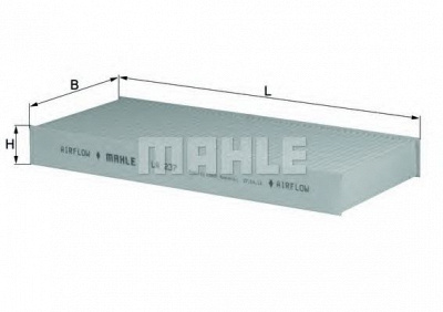 MAHLE la237 -  Фильтр воздуха в салоне