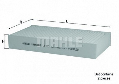 MAHLE la295s -  Фильтр воздуха в салоне