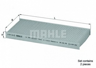 MAHLE la394s -  Фильтр воздуха в салоне