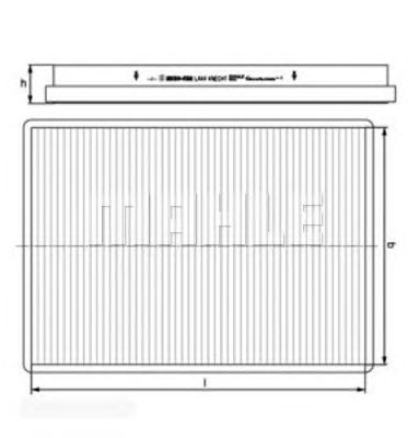 MAHLE la44 -  Фильтр воздуха в салоне