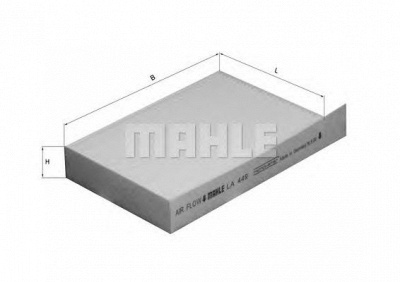 MAHLE la449 -  Фильтр воздуха в салоне