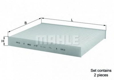 MAHLE la467s -  Фильтр воздуха в салоне
