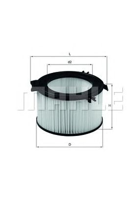 MAHLE la65 -  Фильтр воздуха в салоне