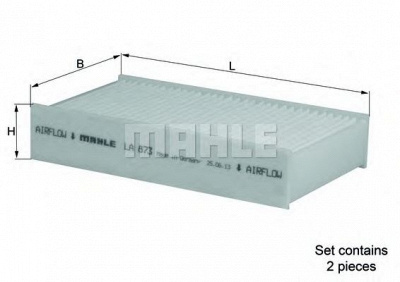 MAHLE la873s -  Фильтр воздуха в салоне