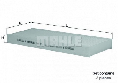 MAHLE la921s -  Фильтр воздуха в салоне