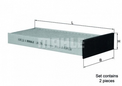 MAHLE lak296s -  Фильтр воздуха в салоне