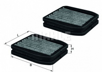 MAHLE lkk165s -  Фильтр воздуха в салоне